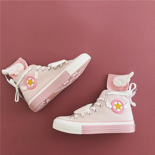 kawaii pink shoes