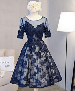 dark blue homecoming dresses