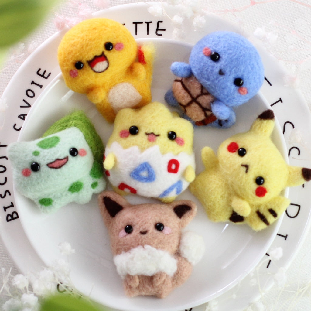 Diy Pokemon Needle Wool Felting Kit Hand Charm Be226