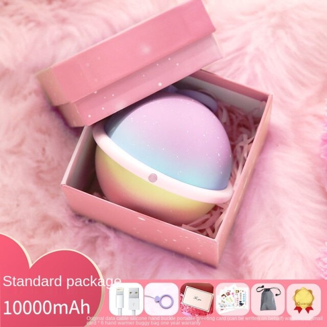 Kawaii Planet Hand Warmer Power Bank 2 In 1 Ma Heating Pad Sp166