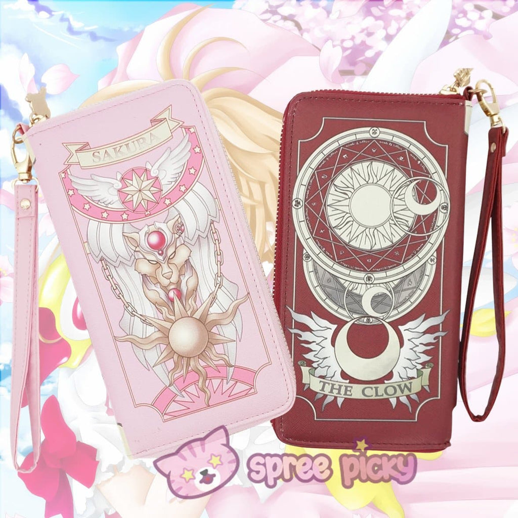2 Colors Card Captor Sakura Magic Book Hand Bag Purse Can Pack Phone SP151782 - SpreePicky - 1