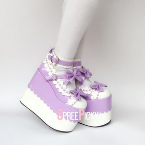 lilac platform shoes