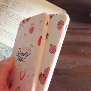 Pinky Cream Strawberry Pouzdro na telefon SP165679 Kawaii Estetická móda - SpreePicky