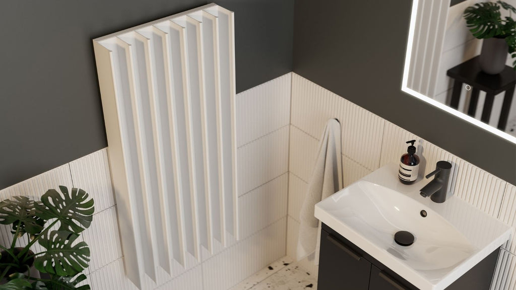 Double Gordon heated towel rail