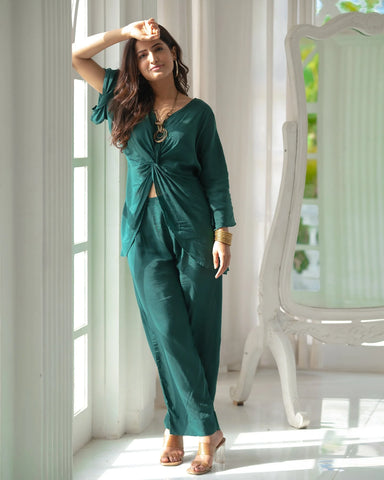 Fashionable Saniya co-ord with trendy details