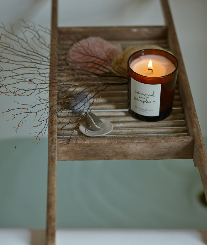 seaweed and samphire candle