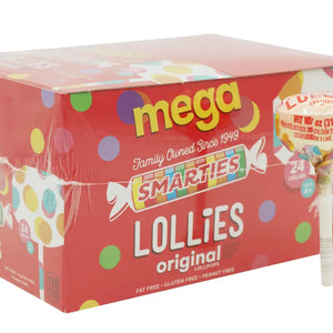 Smarties Mega Lollies, 1.1oz Pop - Teddy's Candy Bar & More