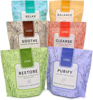 OEM Private Label Spa Relaxing Lavender Foot Soak Bath Scrub Body Epsom Salt Organic Natural Rose Petal Bath Salts With Flowers - Posivibes