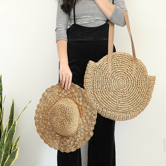 Natural Grass Beach Tote