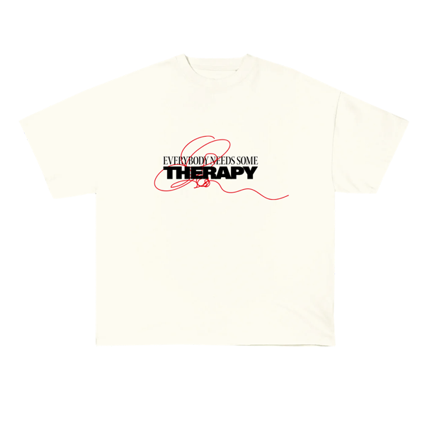 'Therapy' Off White T-Shirt - Zoe Wees UK product image