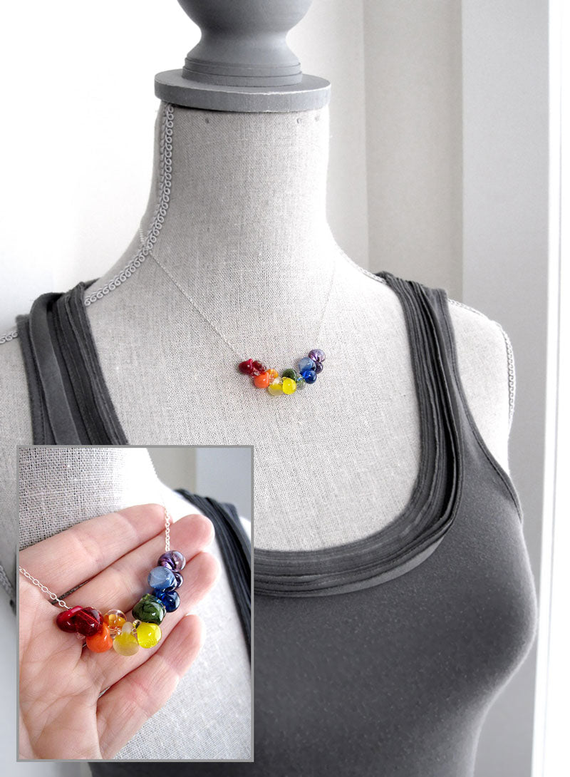 PRIDE Necklace  - LGBTQIA - Donation to Time Out Youth, Charlotte