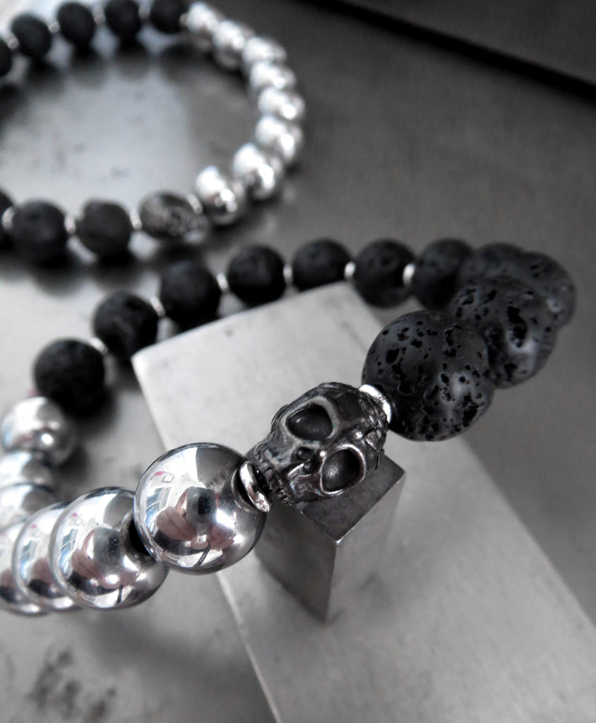 black skull bracelet