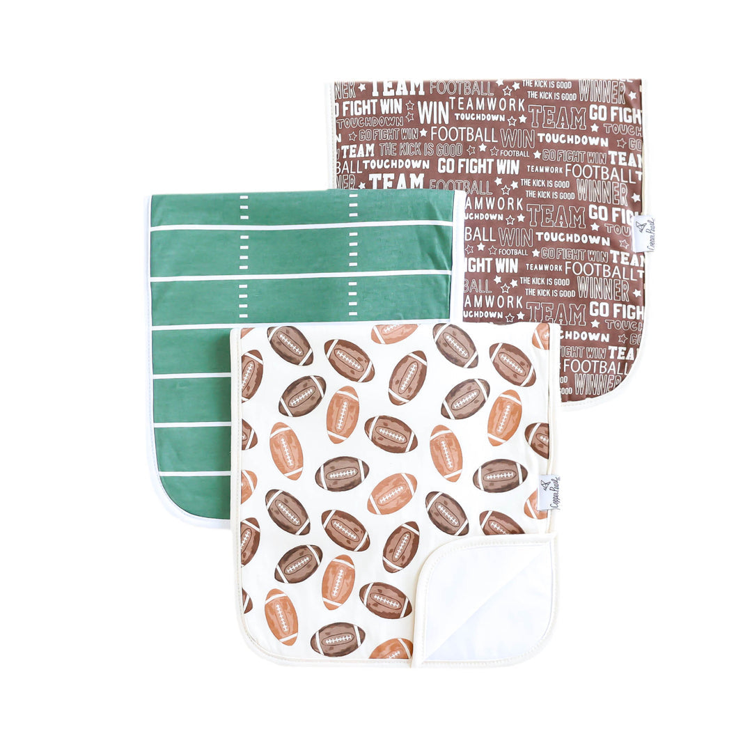 Copper Pearl Blitz Burp Cloth Set