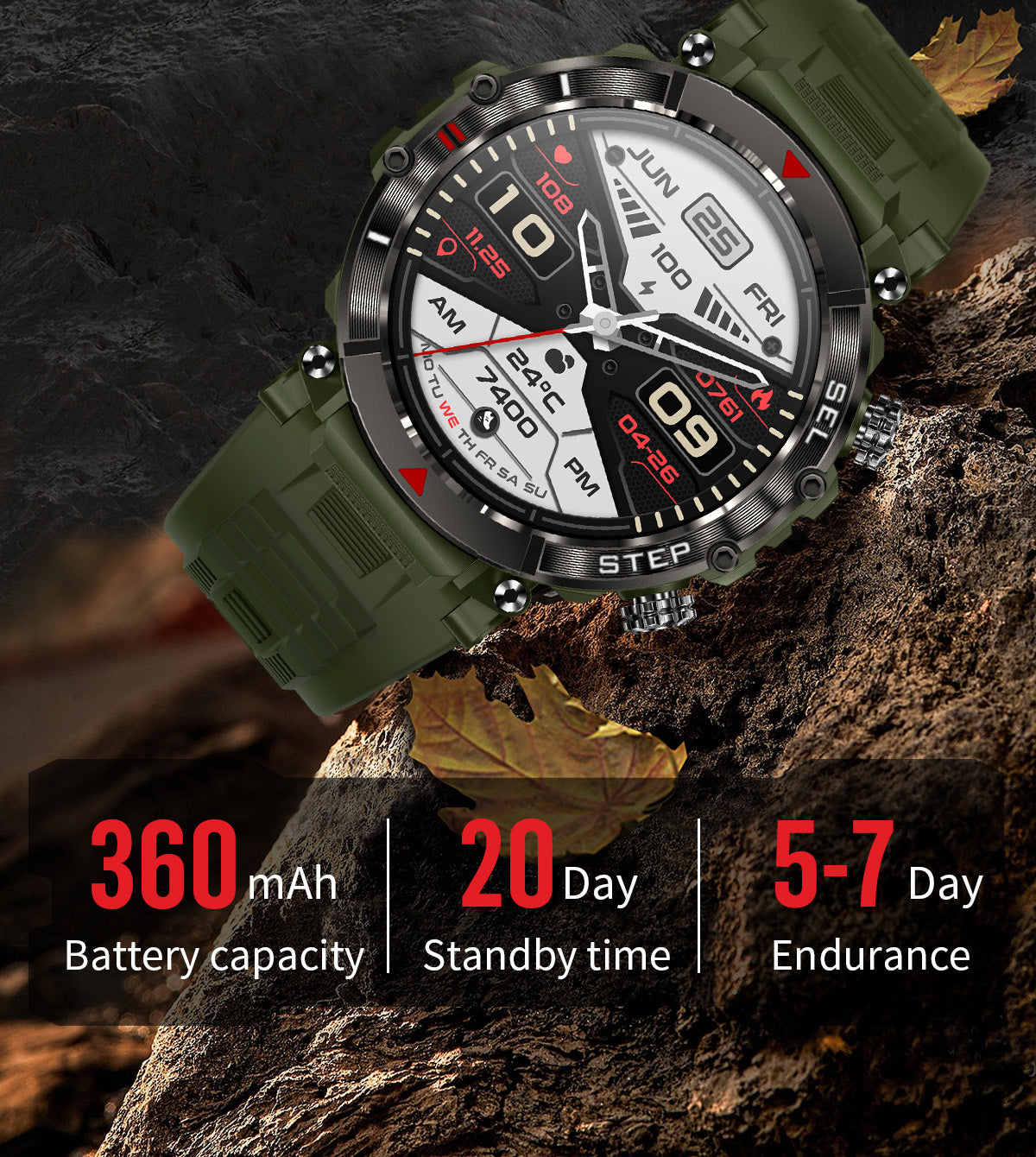 BP Doctor Rugged Waterproof Smartwatch BPS11