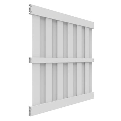 6 ft. H x 6 ft. W White Vinyl Windham Fence Panel