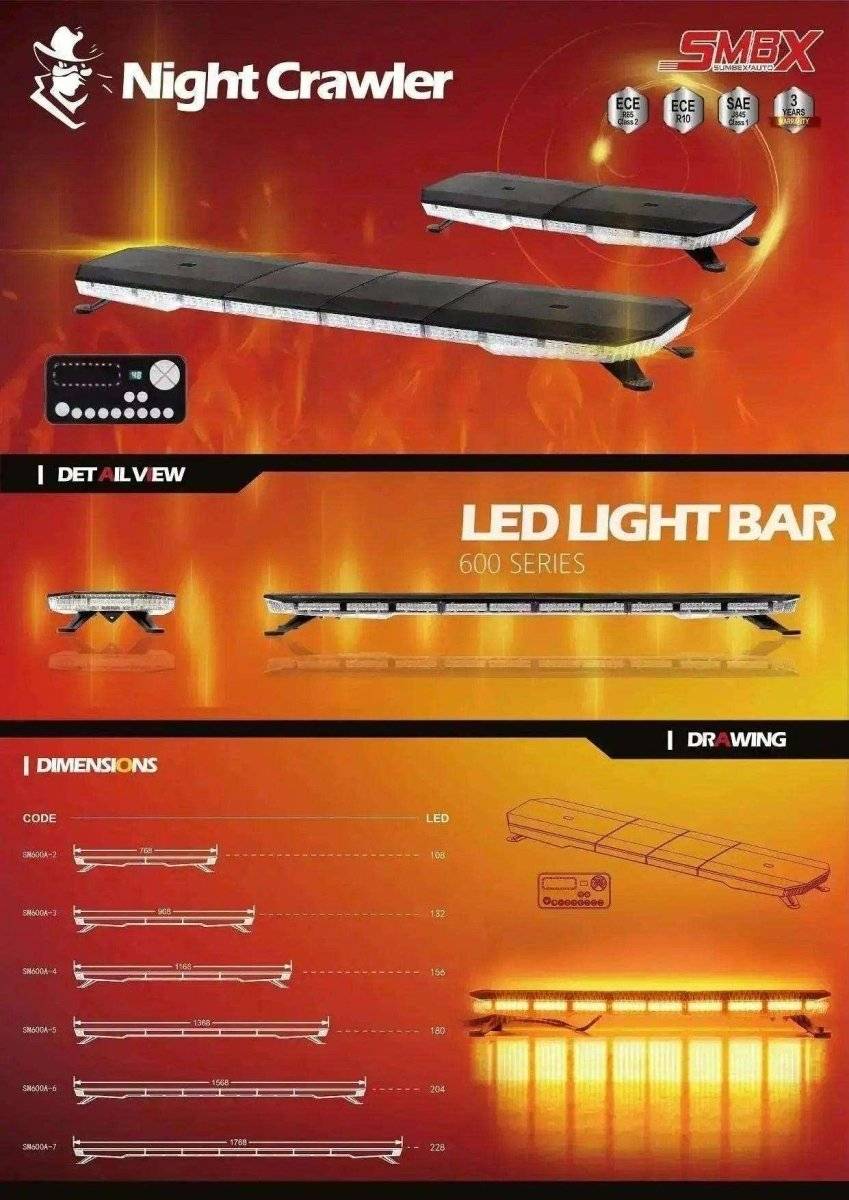 Nightcrawler Pro LED Full Size Light Bar Low Profile