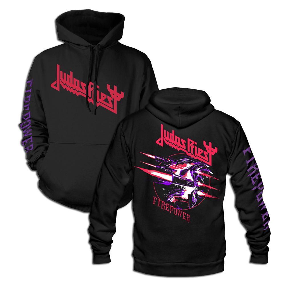 Firepower Graphic Hoodie – Judas Priest Store