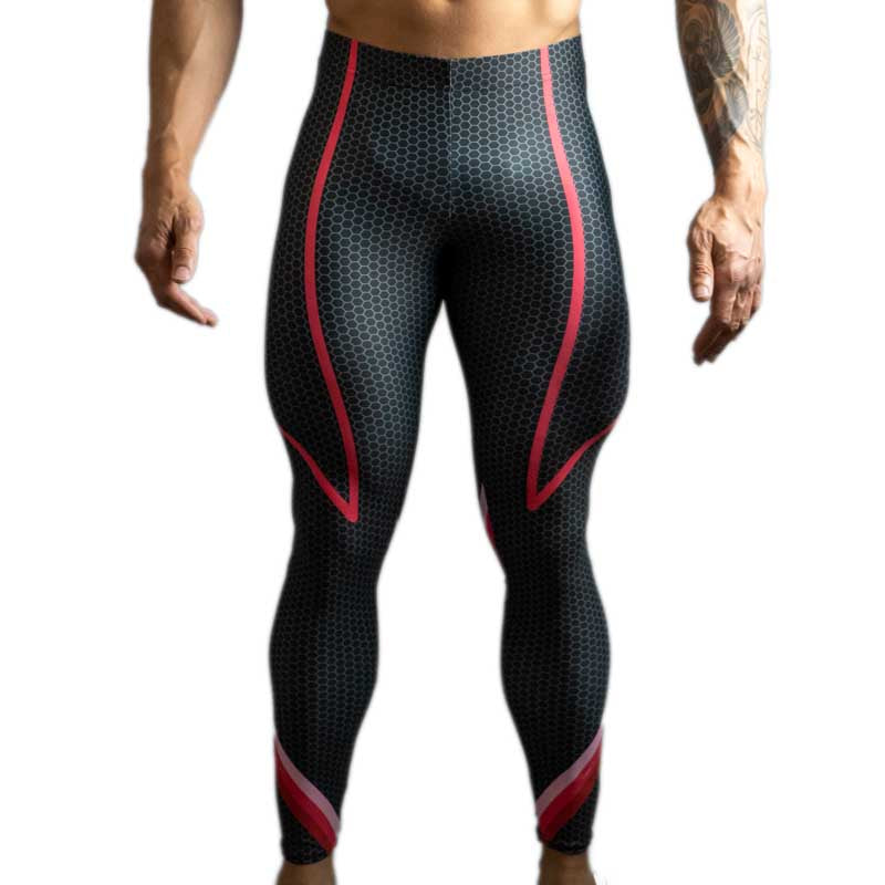 Red Bodybuilding Leggings With  International Society of Precision  Agriculture