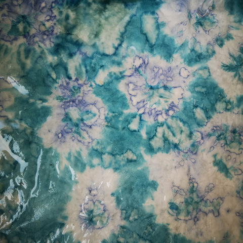 rinsed tie dye paper