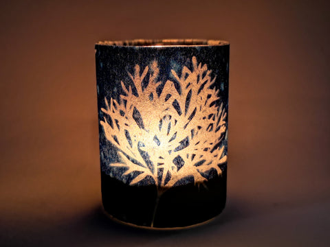 Cyanotype Candle holder