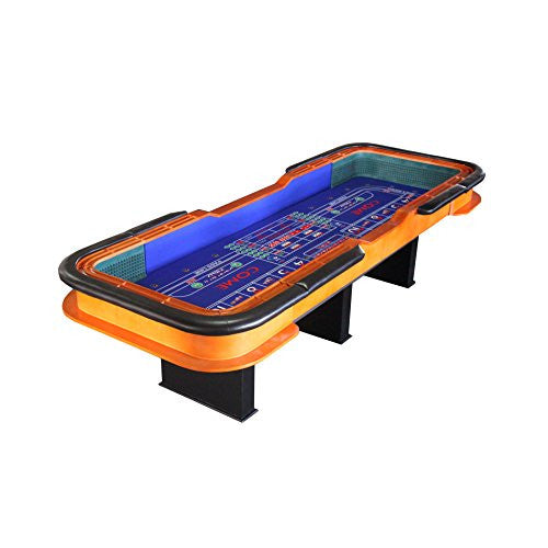 12 Foot Deluxe Craps Dice Table With Diamond Rubber