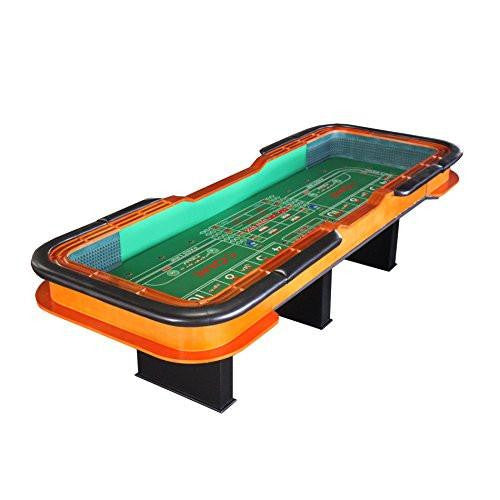 12 Foot Deluxe Craps Dice Table With Diamond Rubber