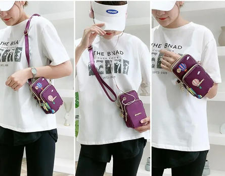 Women Fashion Simplicity Solid Color Handbag Niche Design Silk