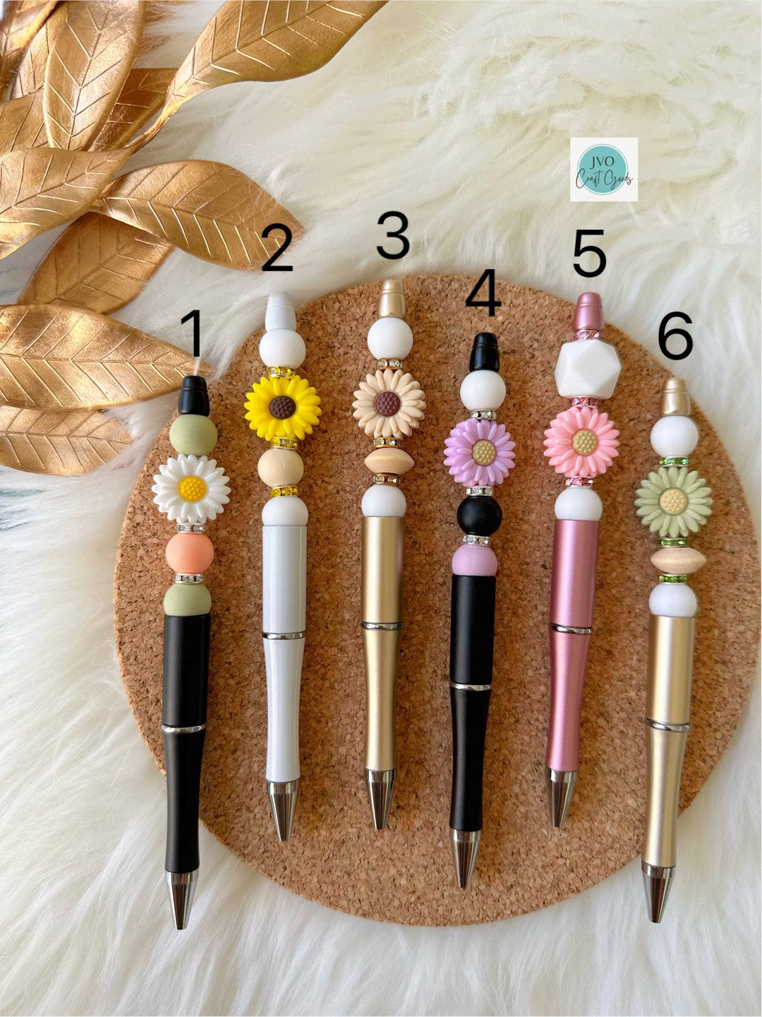 Sunflower Beaded Pens