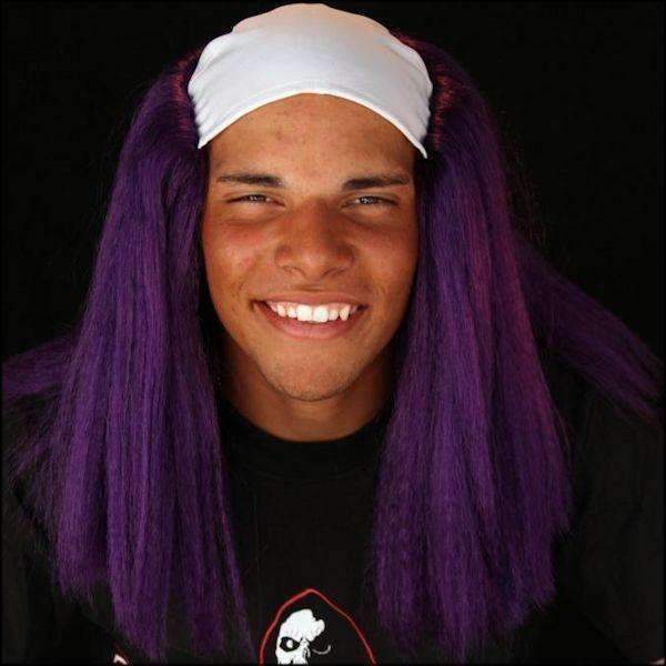 purple halloween wig