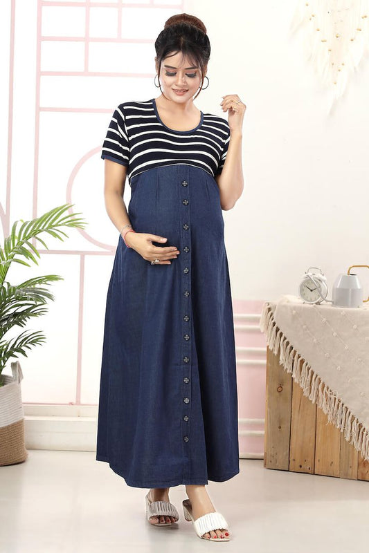 Stylish 2 Piece Pinafore Dress - Perfect Maternity Outfit – MomsBae