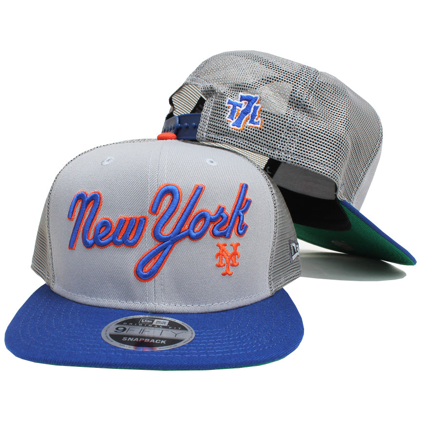 mets mesh snapback