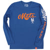 New York Mets "Script" Long Sleeve - The 7 Line - For Mets fans, by Mets fans. An independently owned clothing/lifestyle brand supporting the Mets players and their fans.