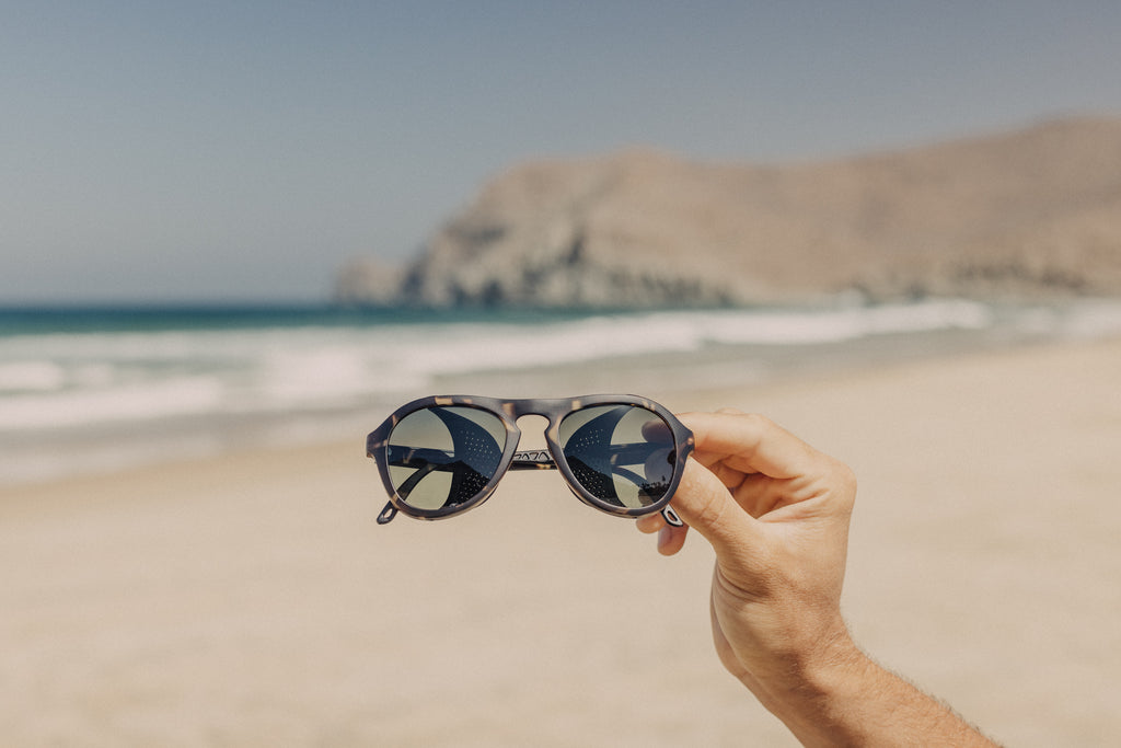 sustainable sunglasses - treeline beach