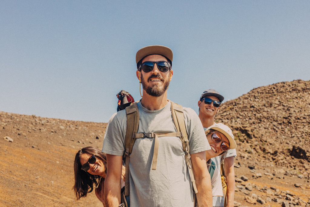 people standing in a line smiling