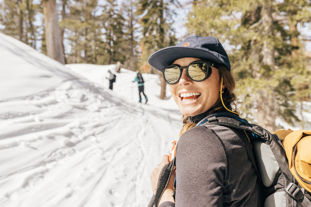 girl wearing sunski tera sunglasses