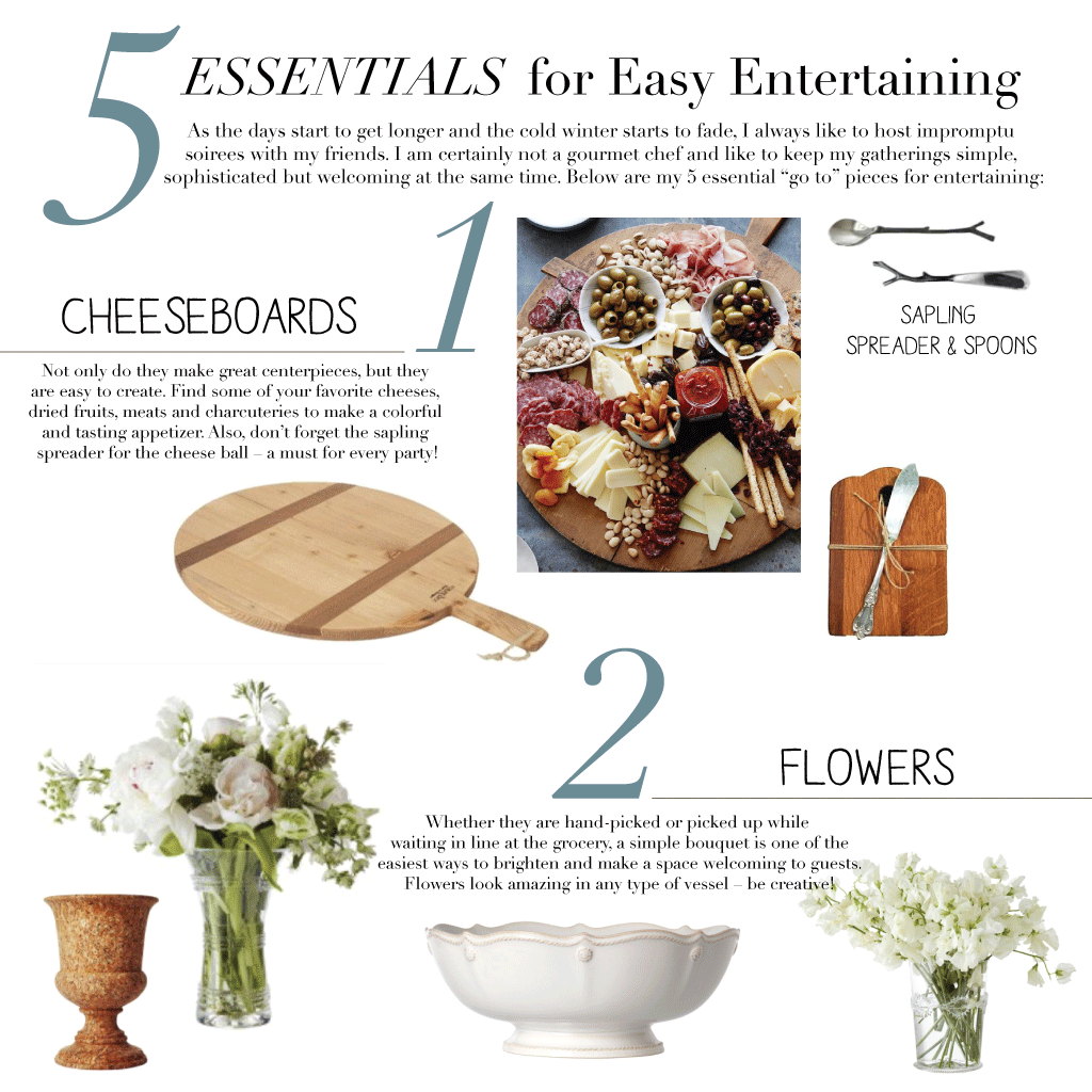 5 ESSENTIALS FOR EASY ENTERTAINING The Home Market