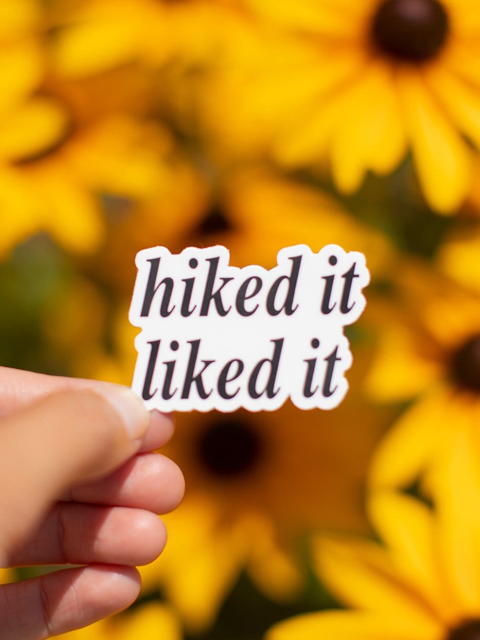 Hiked It Liked it Sticker