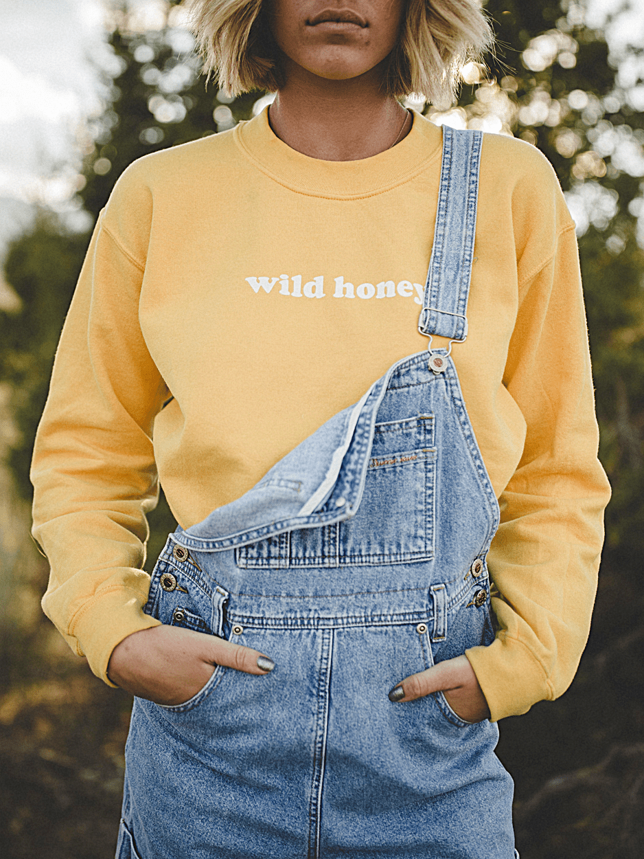 light yellow honey sweatshirt