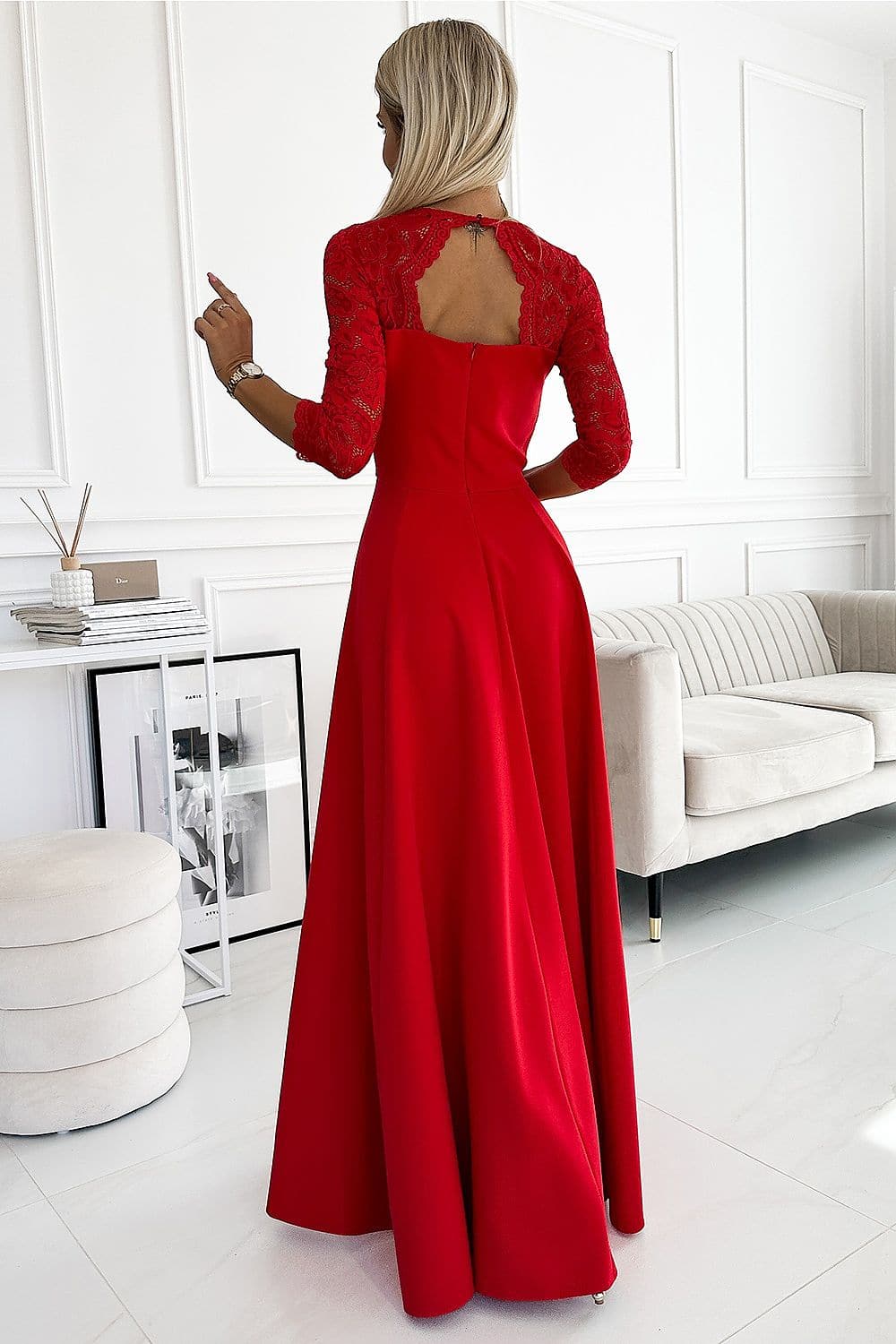 Robe de soirée rouge longue fendue | Robe Avenue