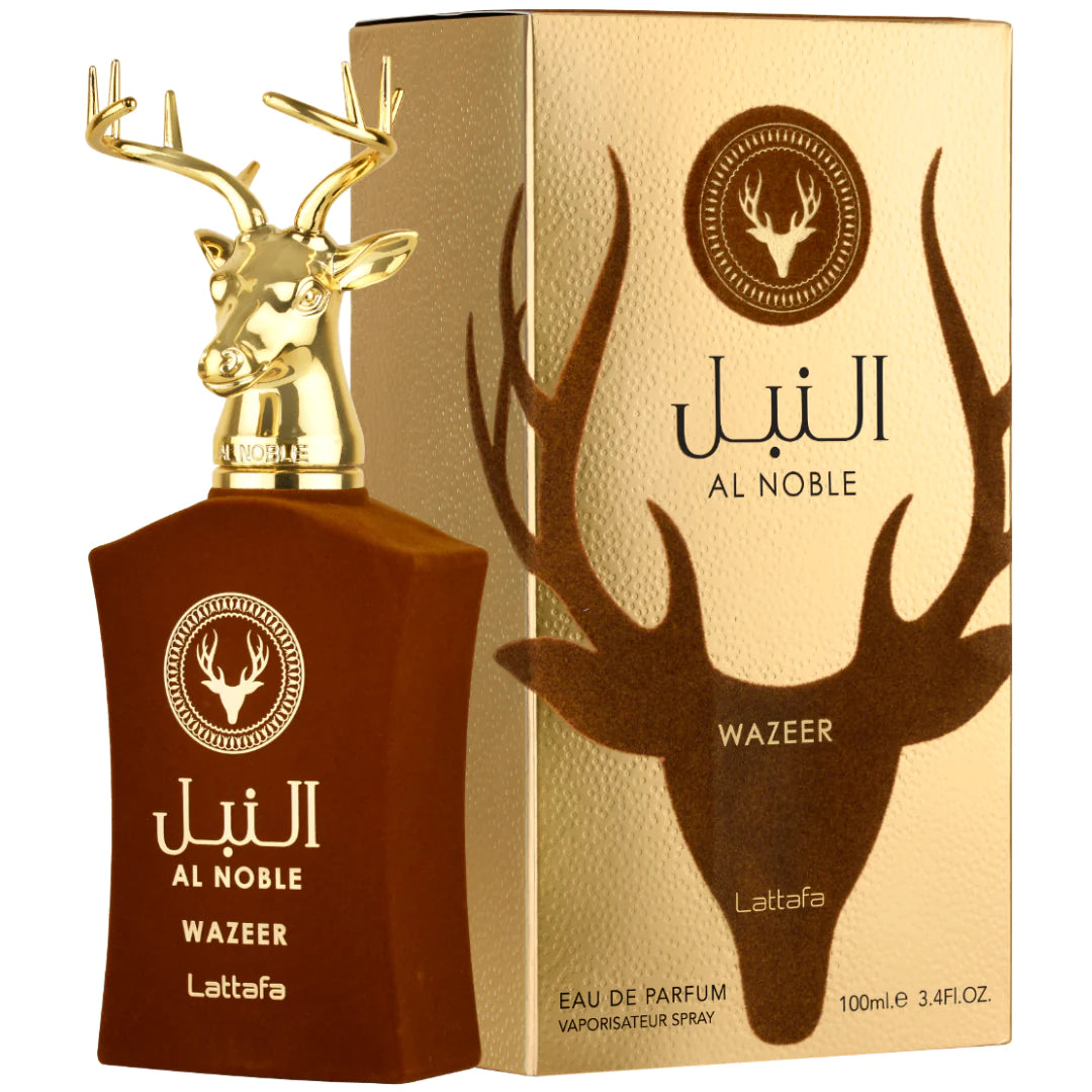 Al Noble Wazeer EDP - 100ML (3.4Oz) By Lattafa Perfumes - Long Lasting Unisex Perfume