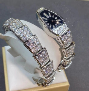 ZOCA Watch For Women Luxury Snake 316 Stainless Steel Fashion Bling Diamond Ladies Wrist Watches - GloballySourcedProducts.com