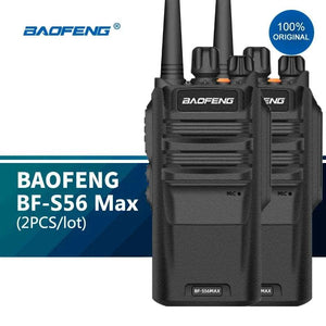 2pc Walkie Talkie Long Range 10KM BF S56 Max IP67 Waterproof High Power 10W рация Transceiver Portable Baofeng Ham Radio New - Happy Radios - Long Range Radios