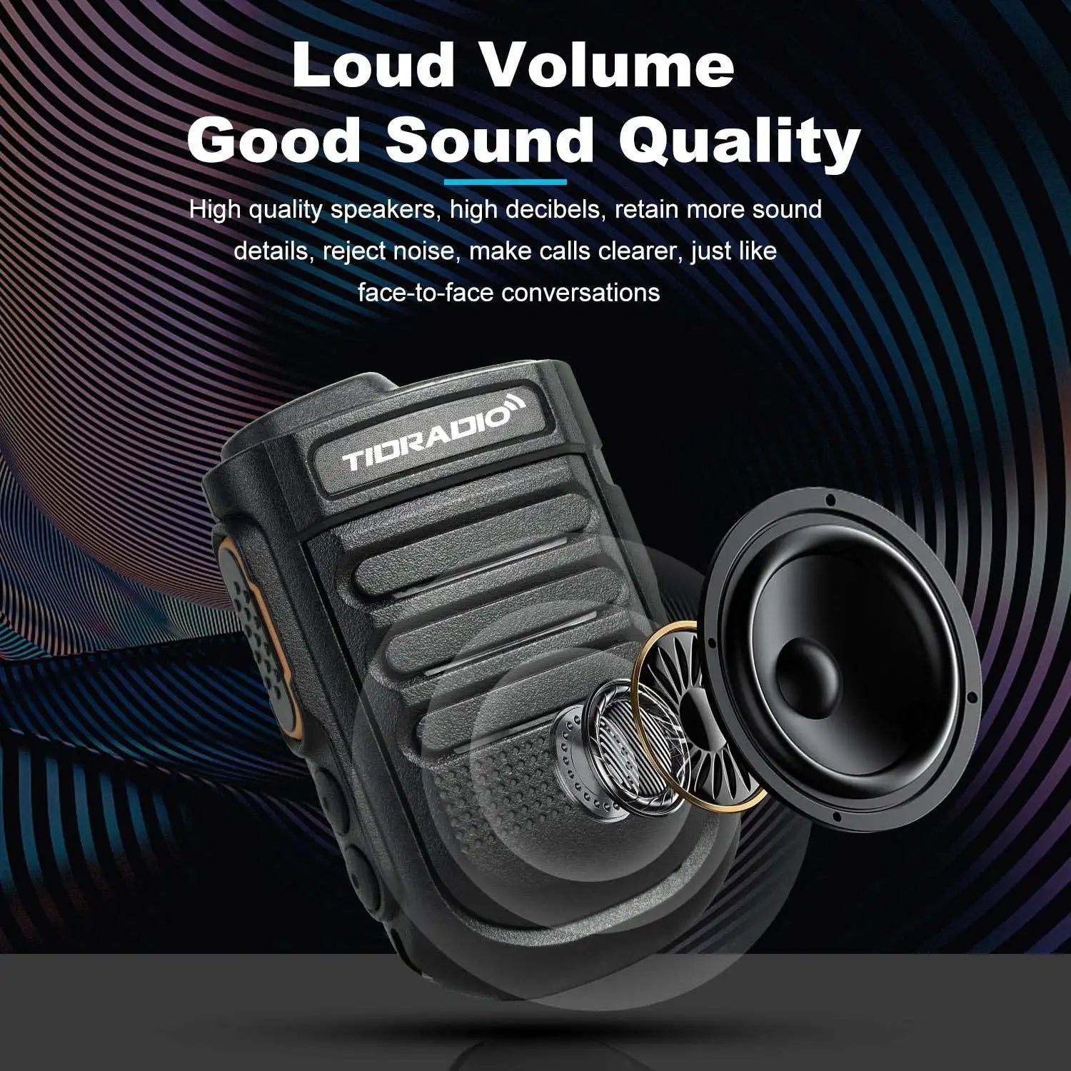 TIDRADIO Mini Radios Walkie Talkie Wireless PTT Wireless Bluetooth Microphone Wireless for Android Phone Zello App