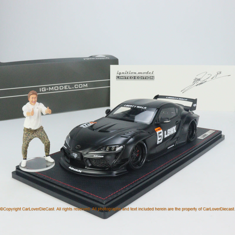 Ignition Model 1/18 LB-WORKS TOYOTA SUPRA (A90) White/Red (IG2651) res