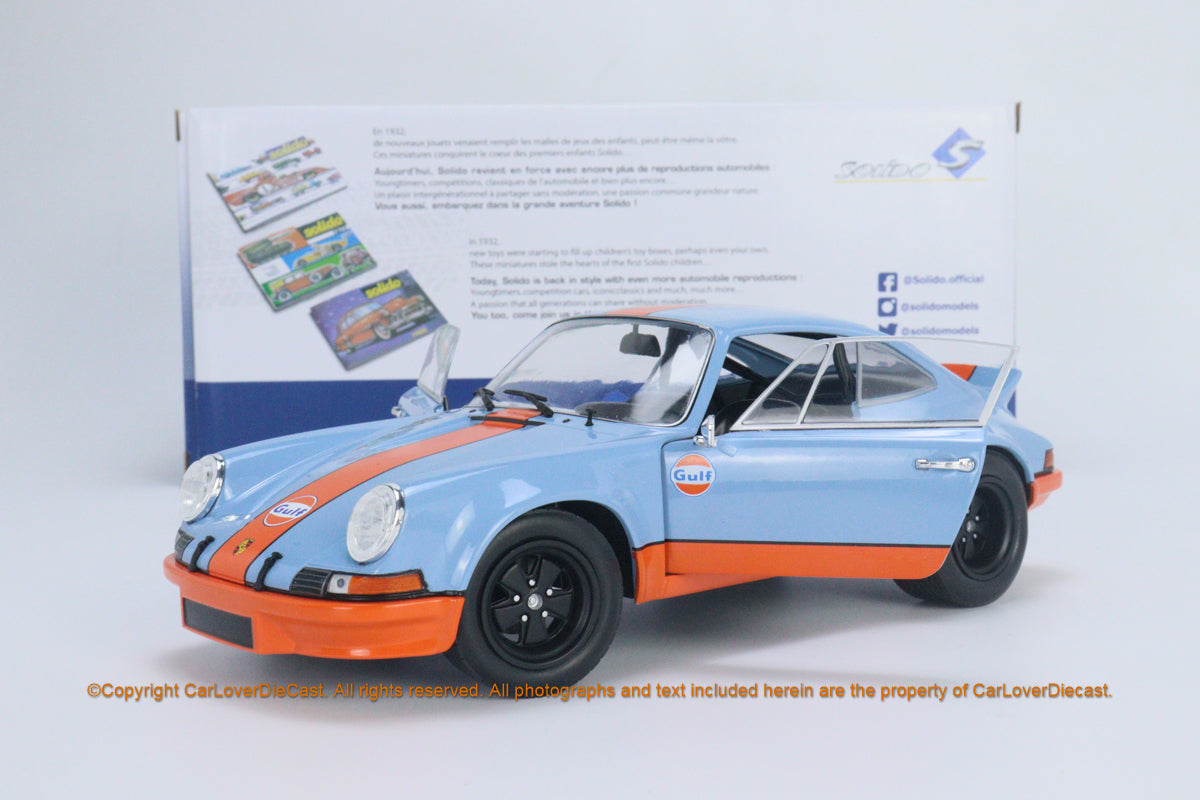 Solido Porsche 911 Turbo Blue 1990 1:18 - AGR Models & Diecast