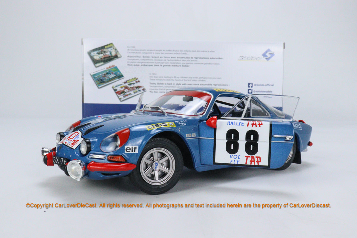 Miniature 1/18 ALPINE A110 N°5 Tour de Corse 1973 I RS Automobiles