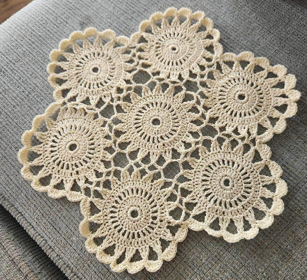 Crochet Lace Doily From Motifs