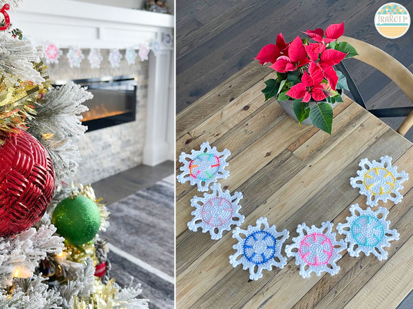 Festive Snowflake Coaster and Ornament
