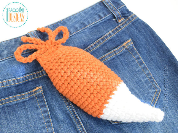 Detachable Fox Tail Free Crochet Pattern by IraRott