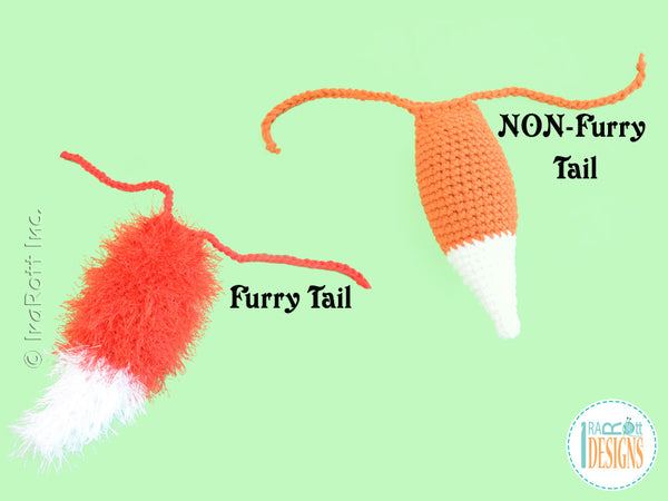 Detachable Fox Tail Free Crochet Pattern by IraRott